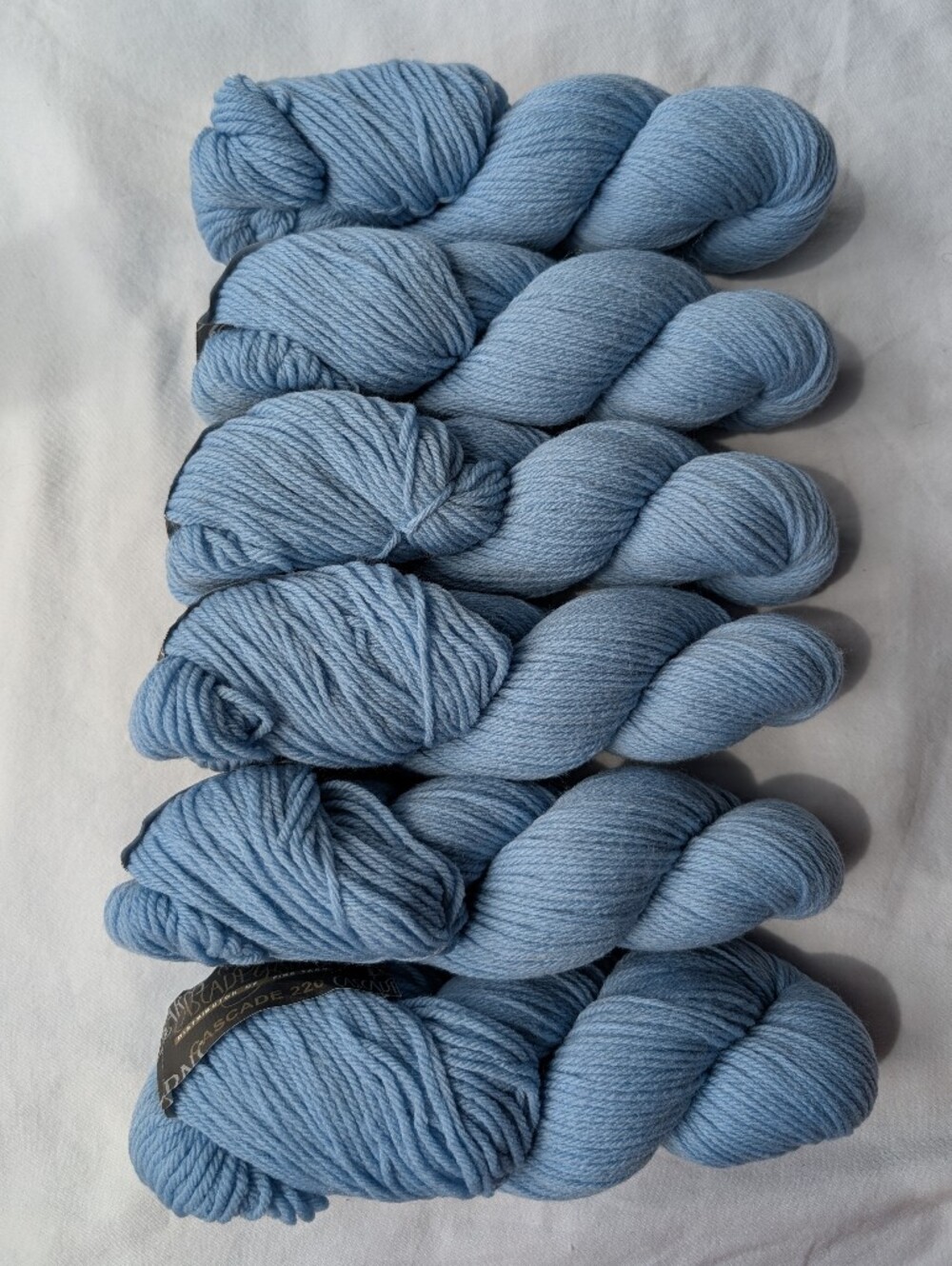 Cascade Yarns Cascade 220 Wool Yarn Light Blue - 6 Skeins - Picture 3 of 8